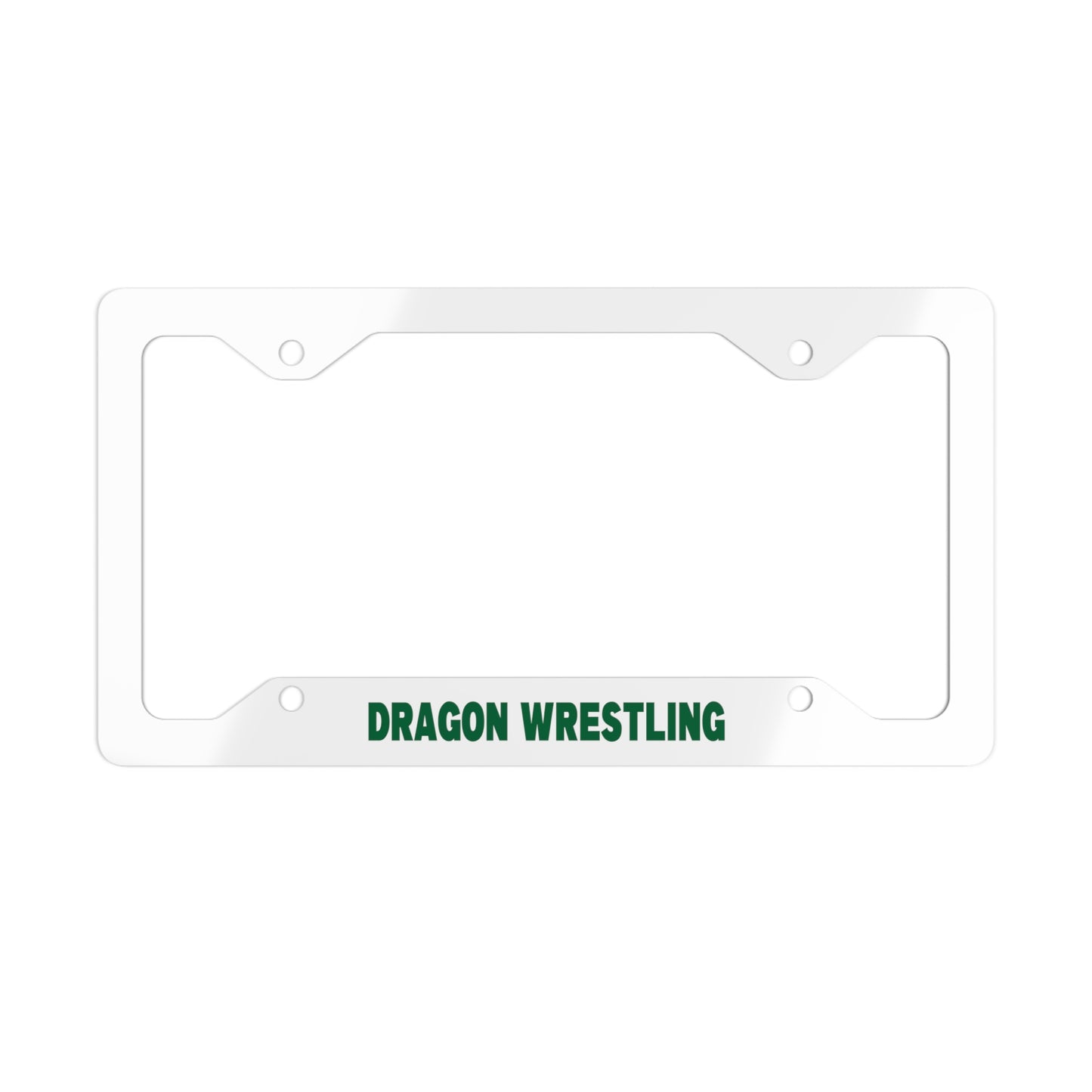Dragon Wrestling Metal License Plate Frame