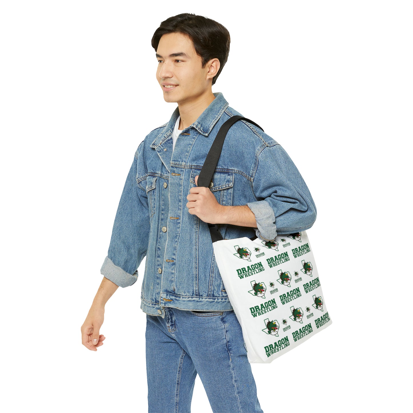 Dragon Wrestling Adjustable Tote Bag (AOP)