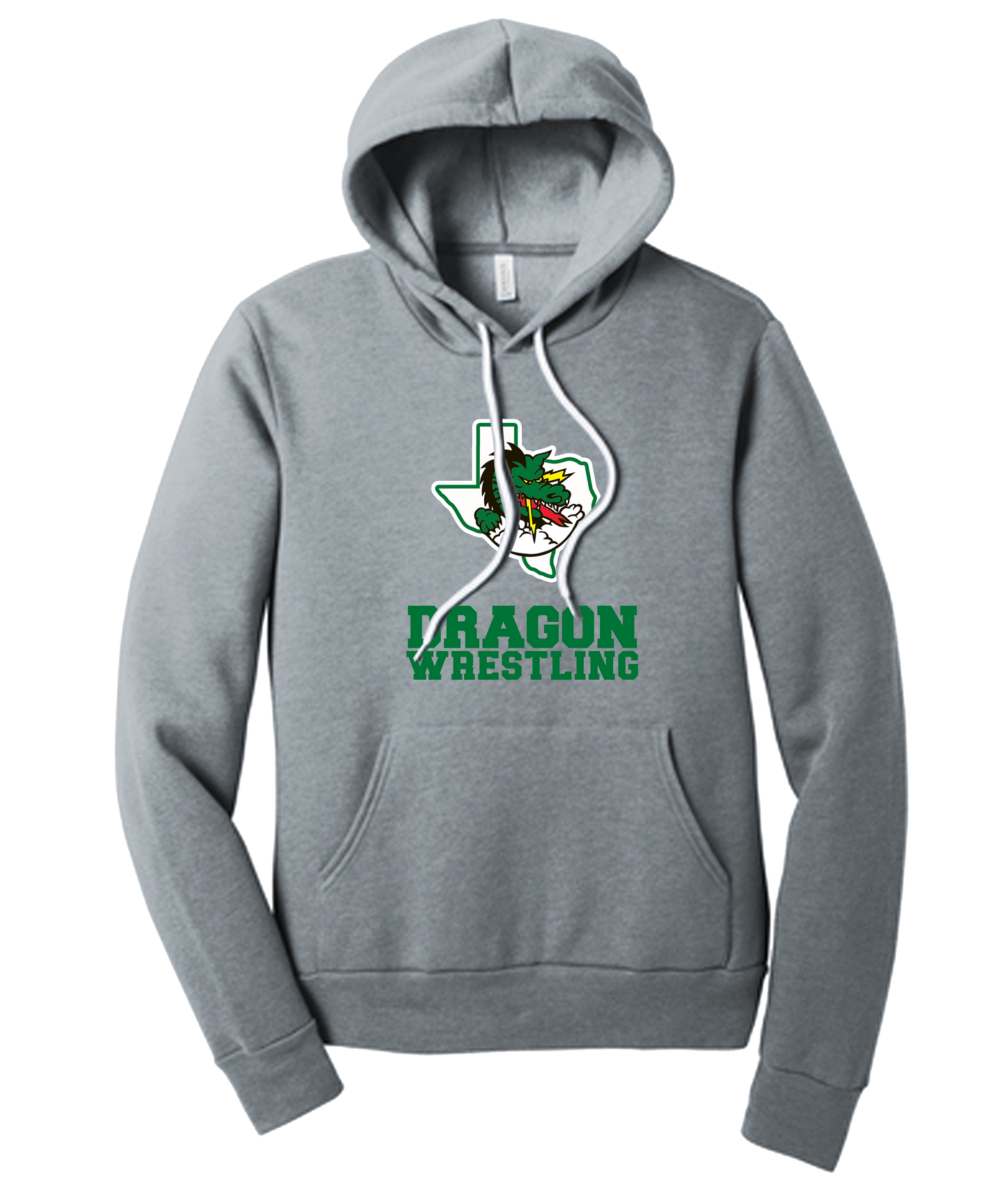 Dragon Wrestling Logo with Text Crewneck and Hoodies