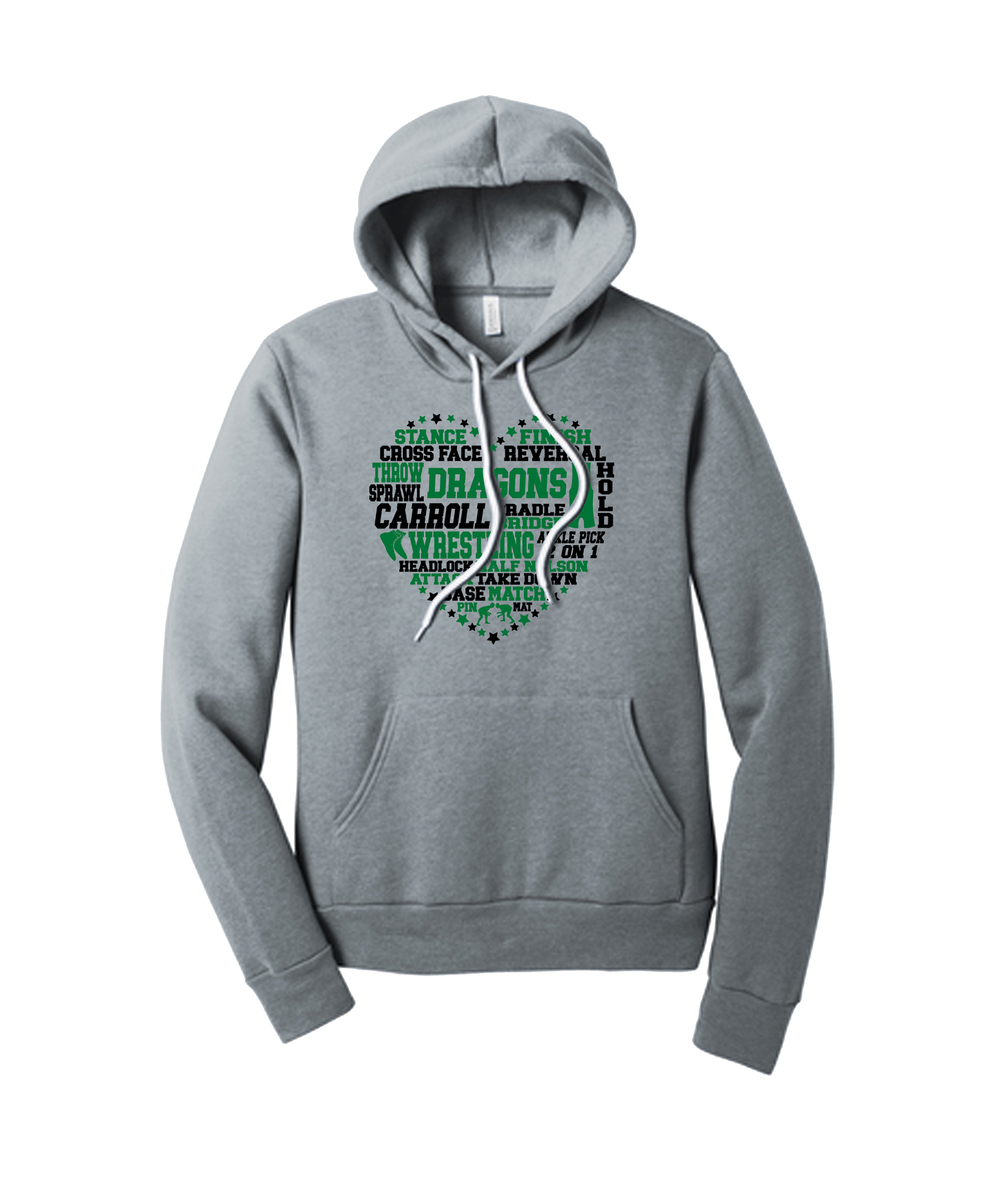 Dragon Wrestling Heart Crewneck and Hoodies