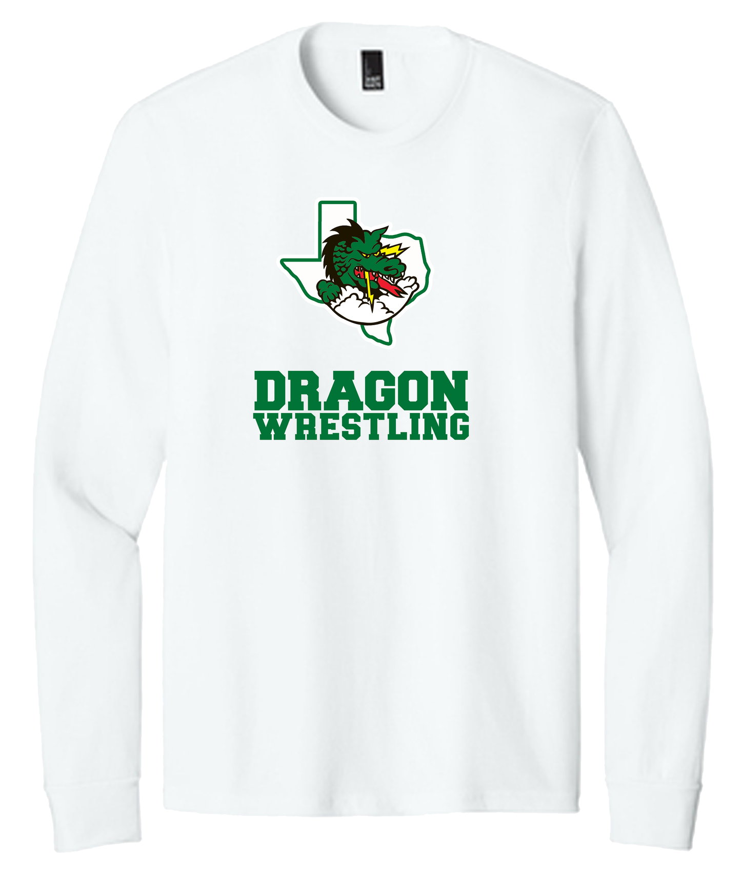 Dragon Wrestling Logo with Text Short Sleeve and Long Sleeve