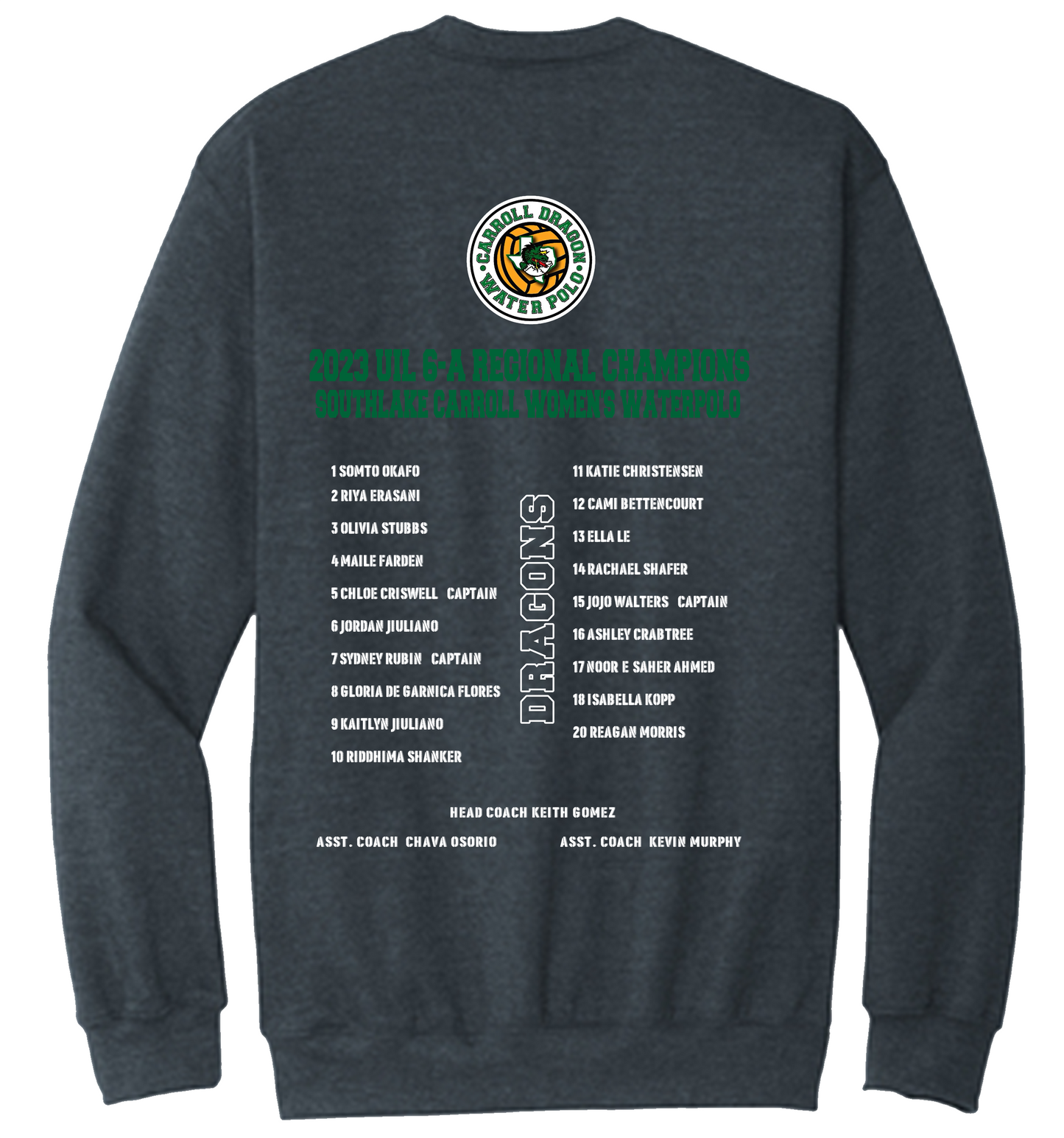 Carroll Lady Dragons Water Polo Team Crewneck