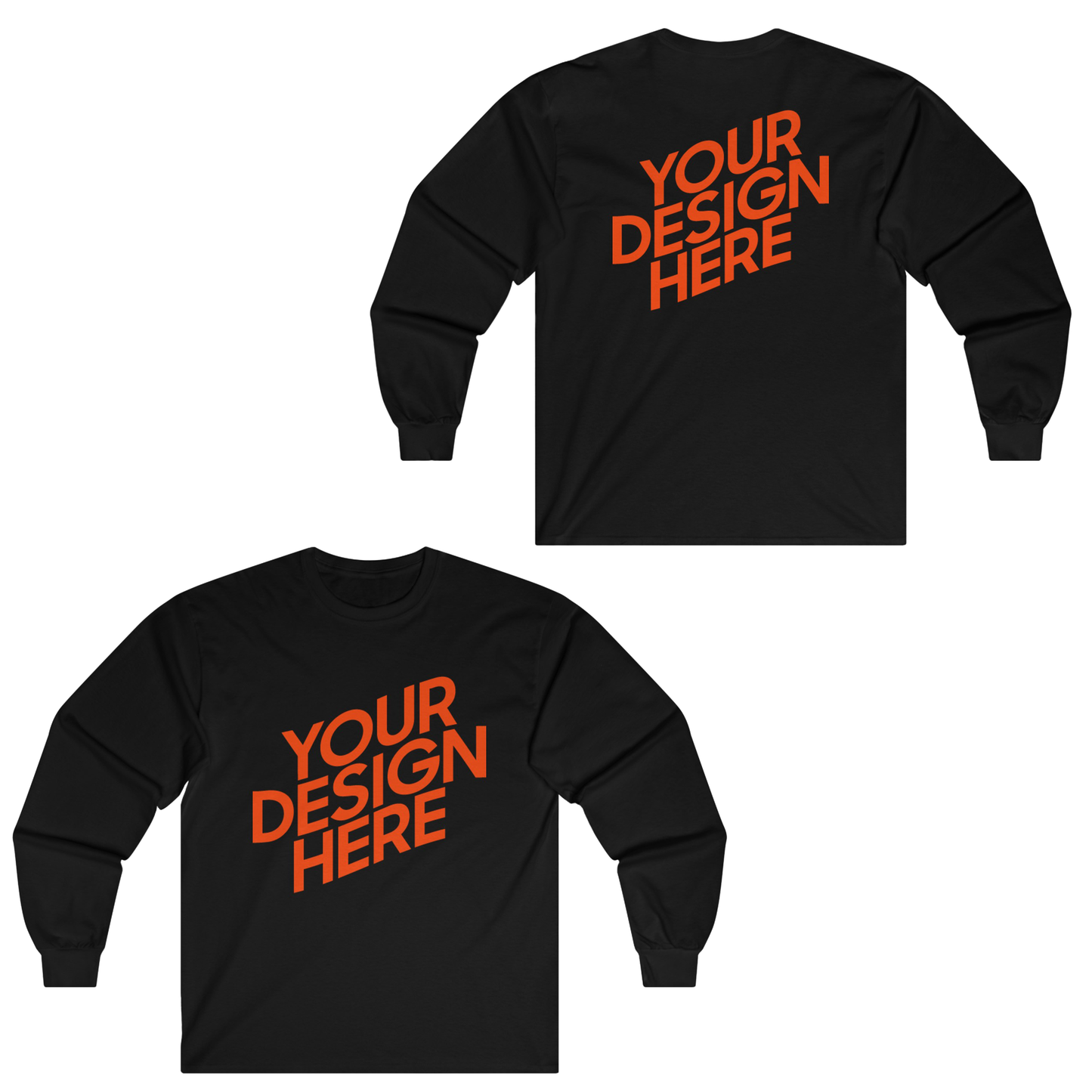 Long sleeve customized shirt (double sided printing)