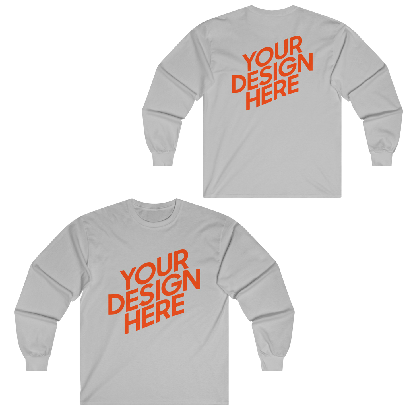 Long sleeve customized shirt (double sided printing)
