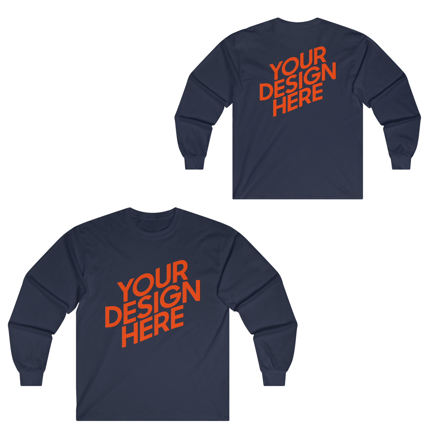 Long sleeve customized shirt (double sided printing)