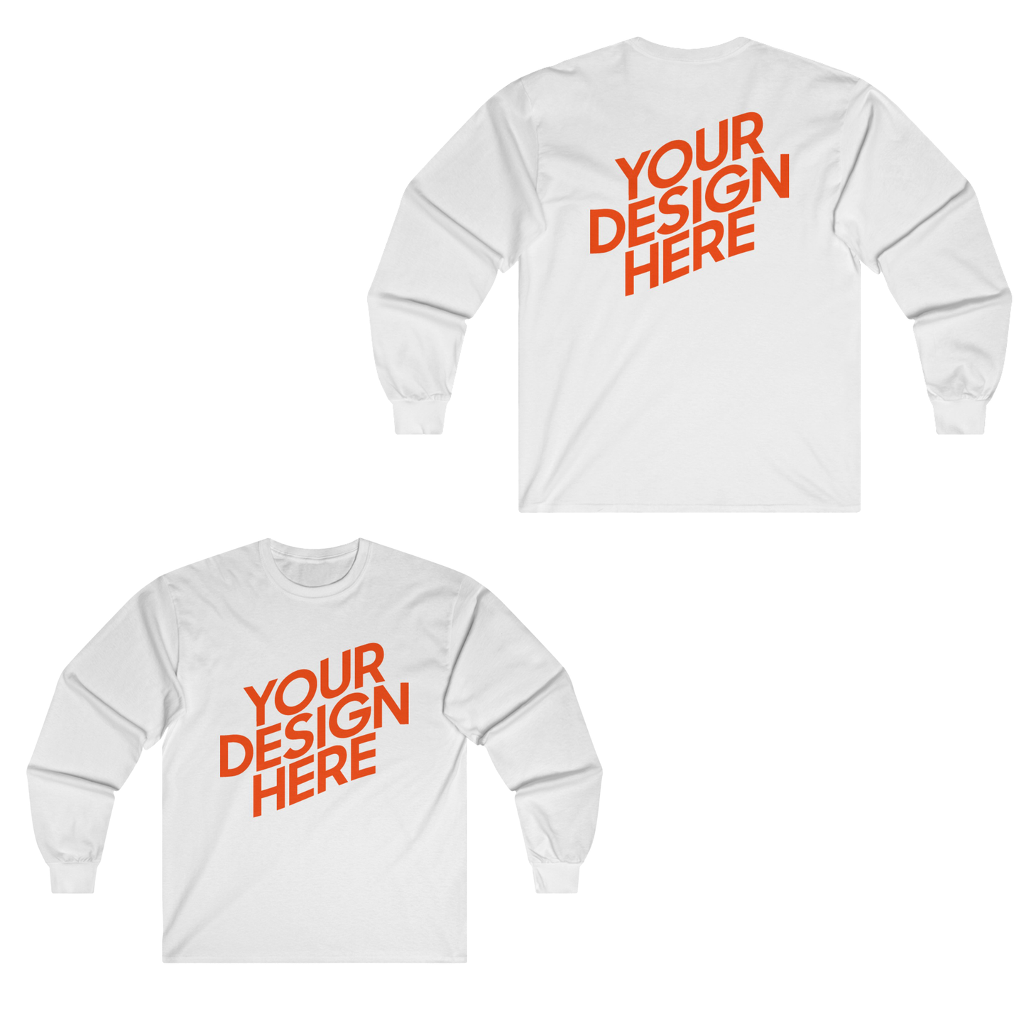 Long sleeve customized shirt (double sided printing)