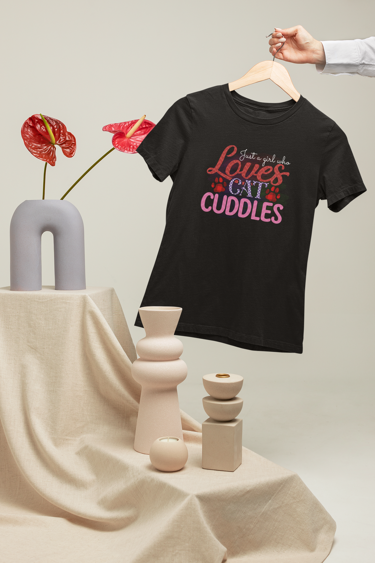 Just A Girl Who Loves Cat Cuddles Design 2