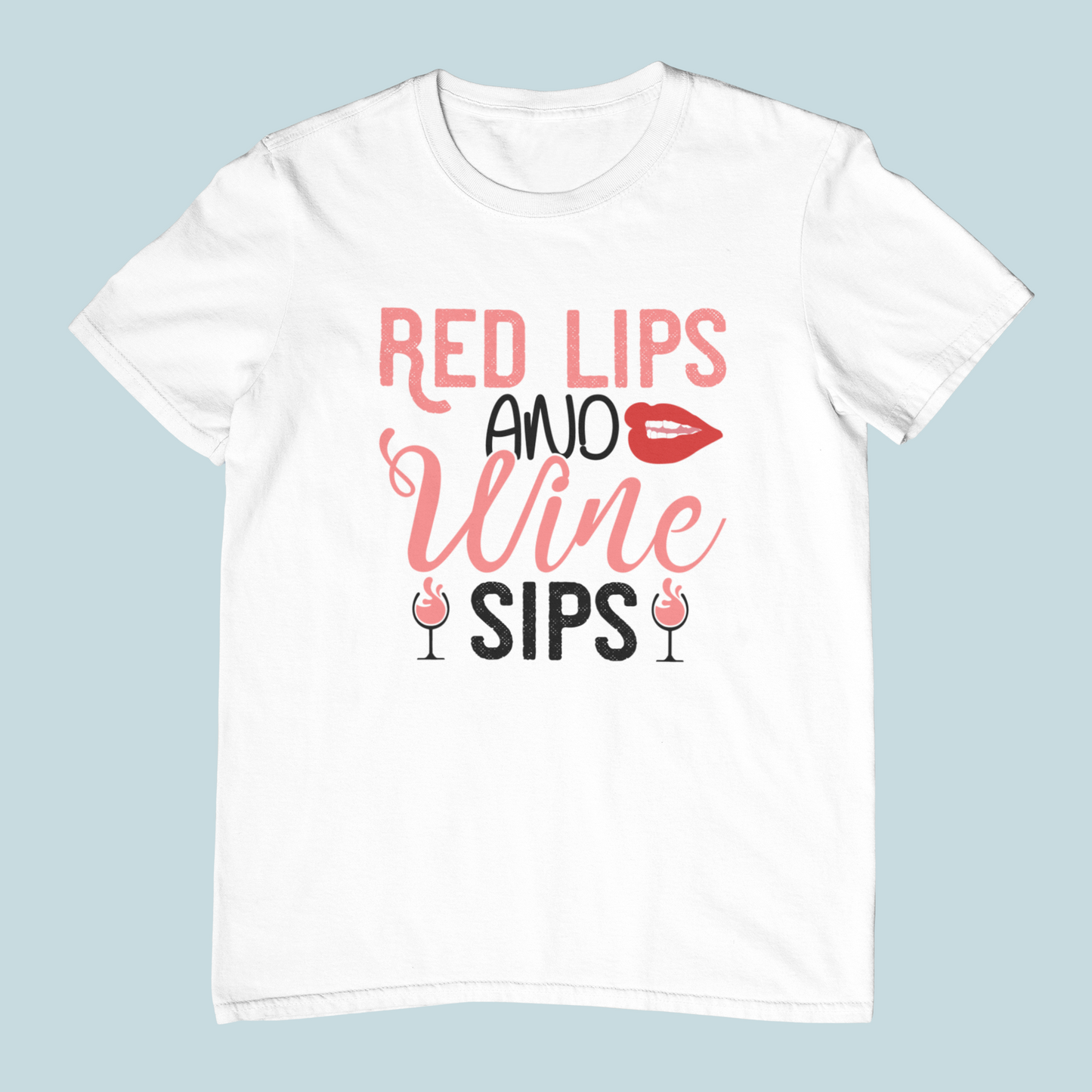 Red Lips & Wine Sips Design 2