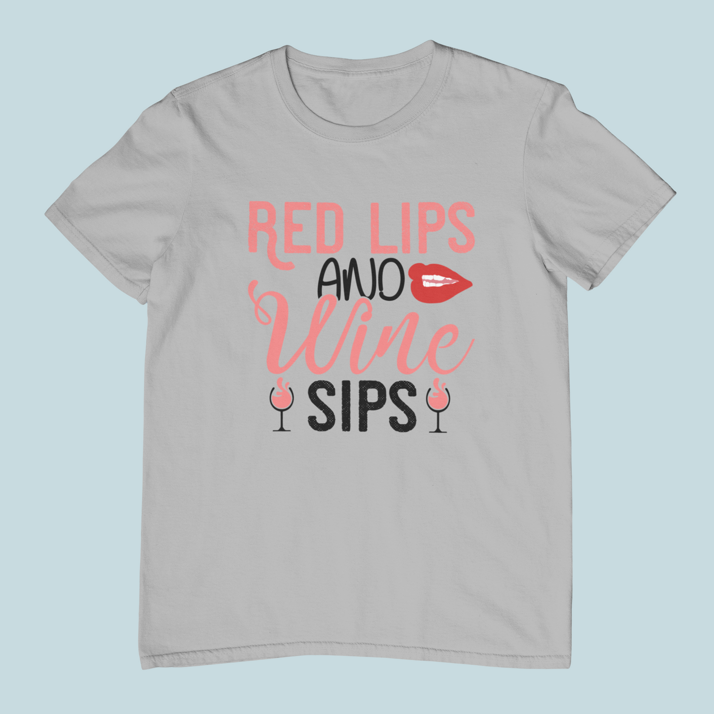 Red Lips & Wine Sips Design 2