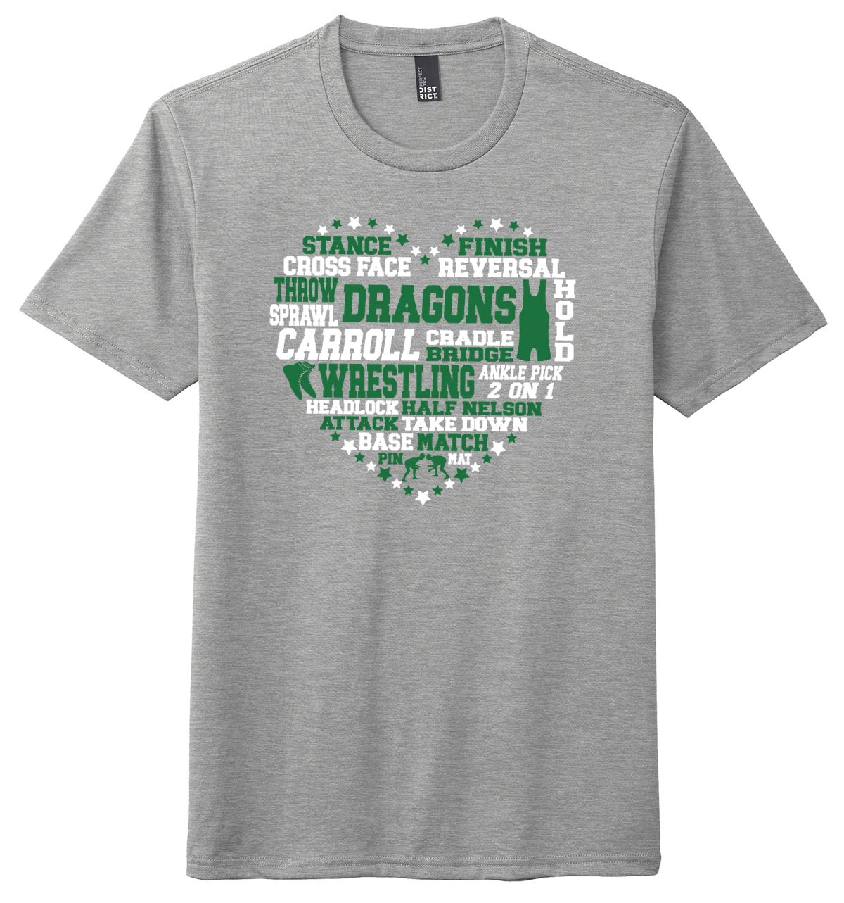 Dragon Wrestling Spirit Wear - Heart T-Shirt