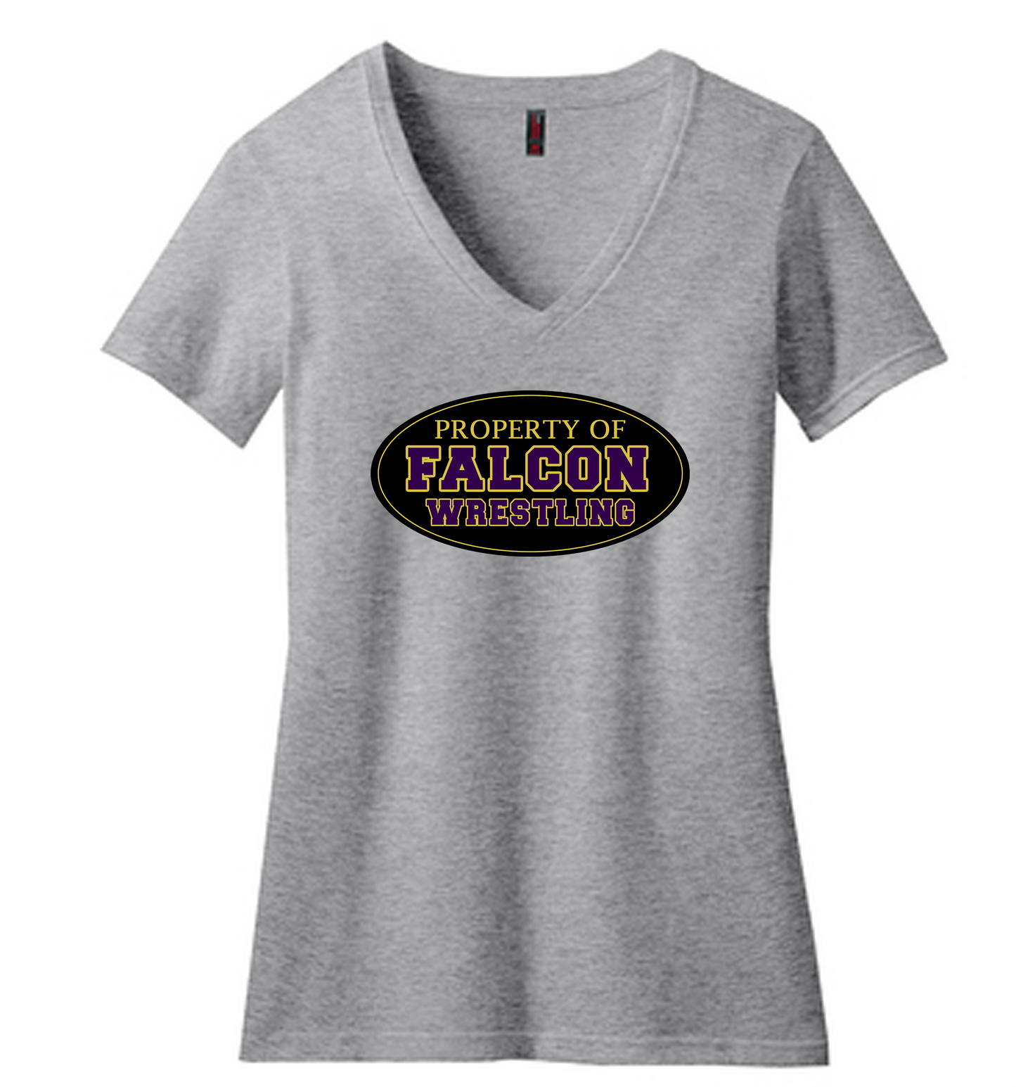 Falcon Wrestling Property V-Neck T-Shirt (Women's Cut)