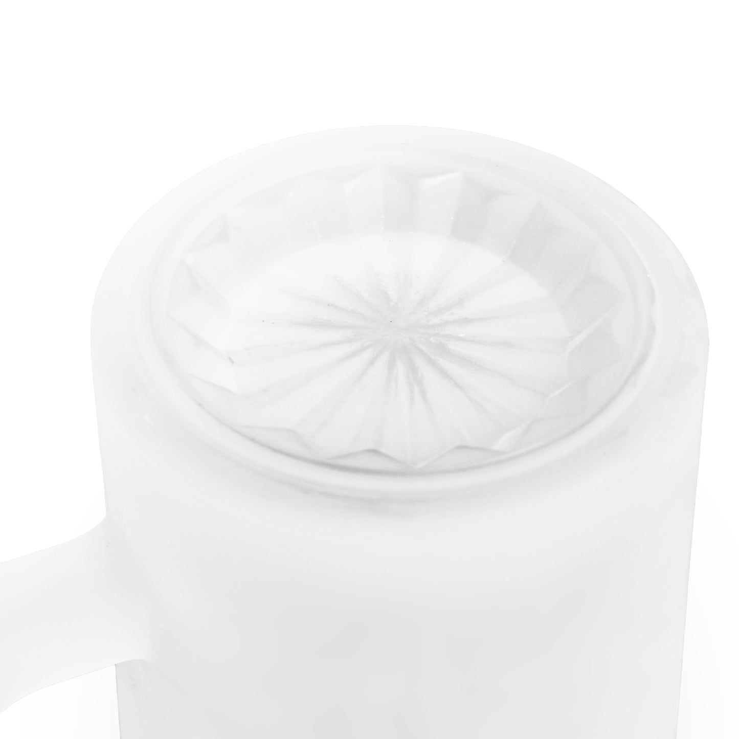 Dragon Wrestling Frosted Glass Beer Mug