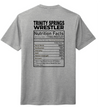 Trinity Springs Wrestling Nutrition Facts T-Shirt