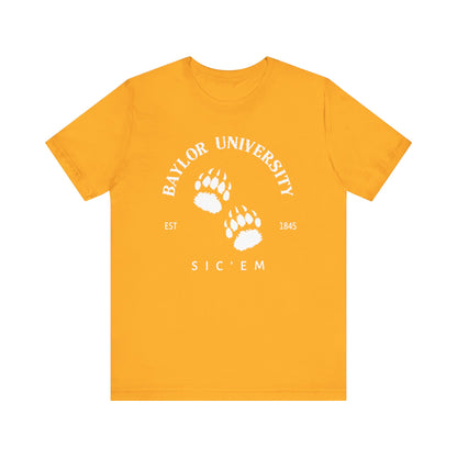 Baylor University Bear Paws Short Sleeve Tee