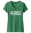 Trinity Springs Wrestling Titans  V-Neck T-Shirt (Women's Cut)