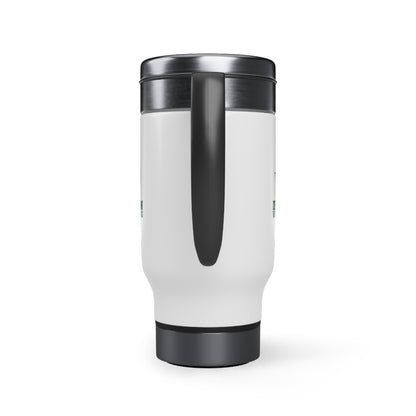 Dragon Wrestling Stainless Steel Travel Mug with Handle, 14oz