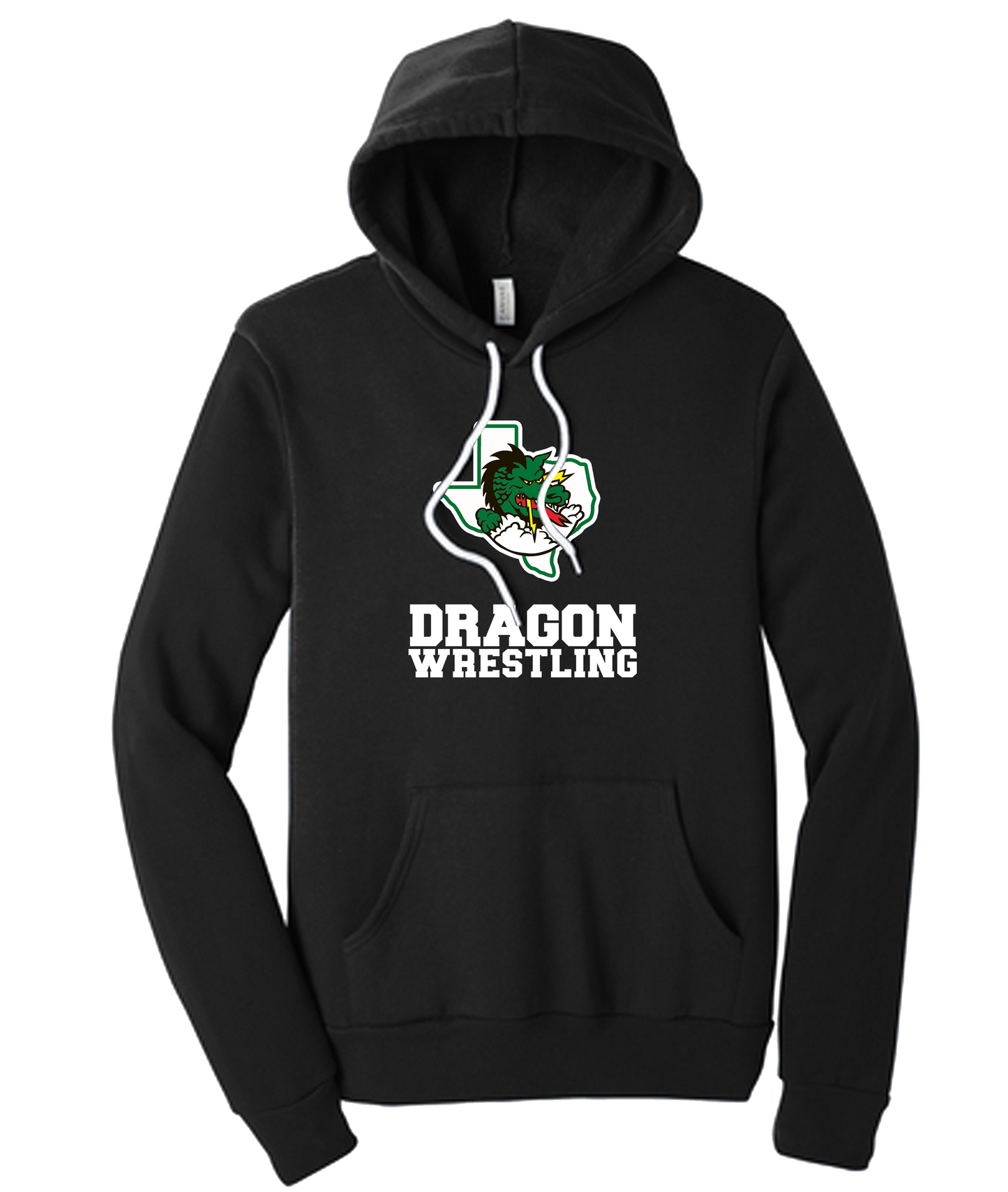 Dragon Wrestling Logo with Text Crewneck and Hoodies