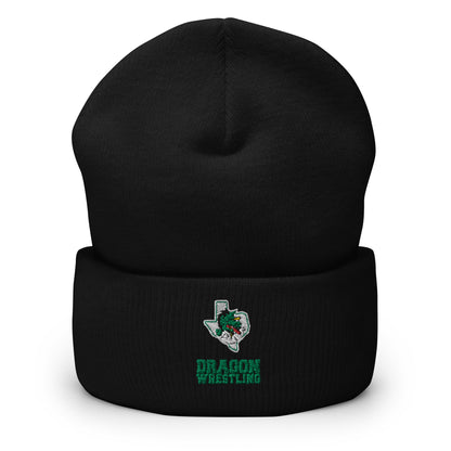Dragon Wrestling Cuffed Beanie (Embroidered)