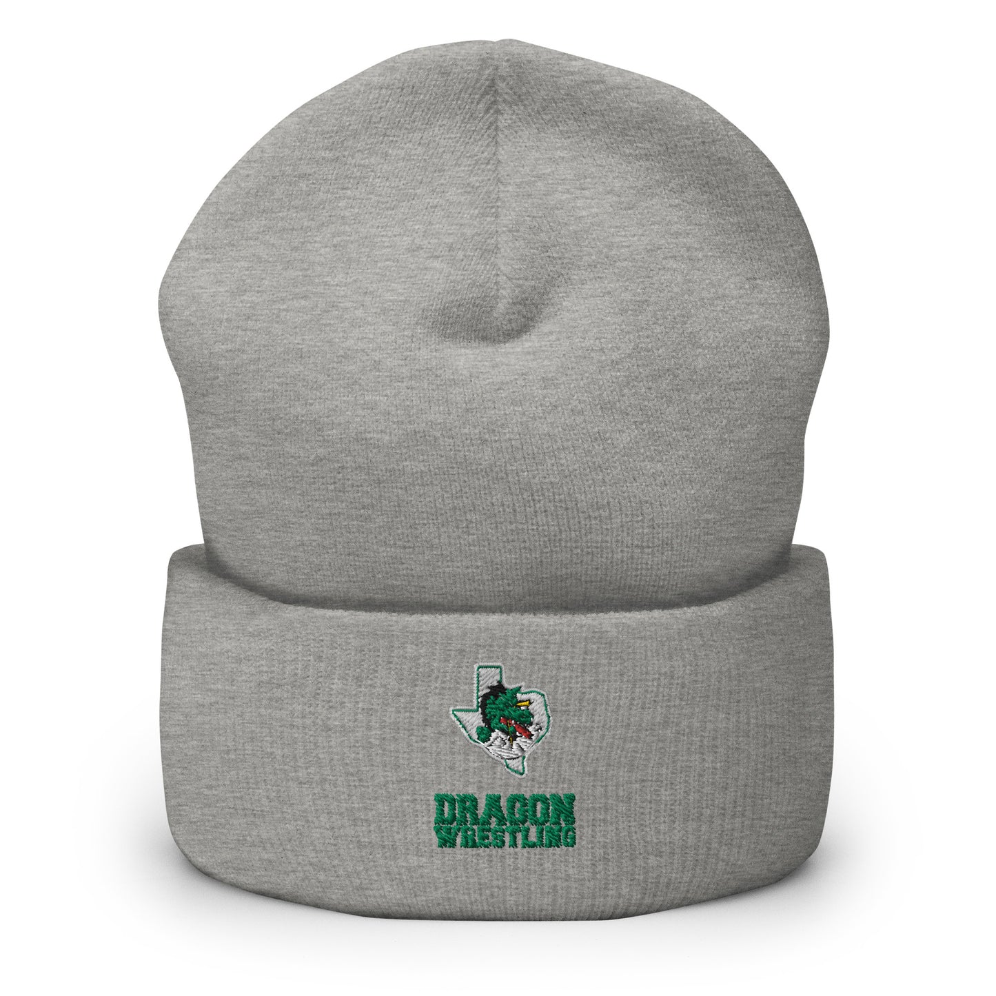 Dragon Wrestling Cuffed Beanie (Embroidered)