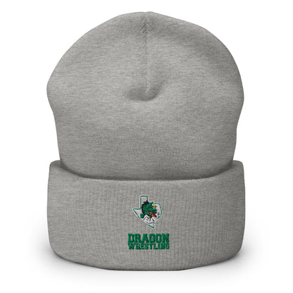 Dragon Wrestling Cuffed Beanie (Embroidered)