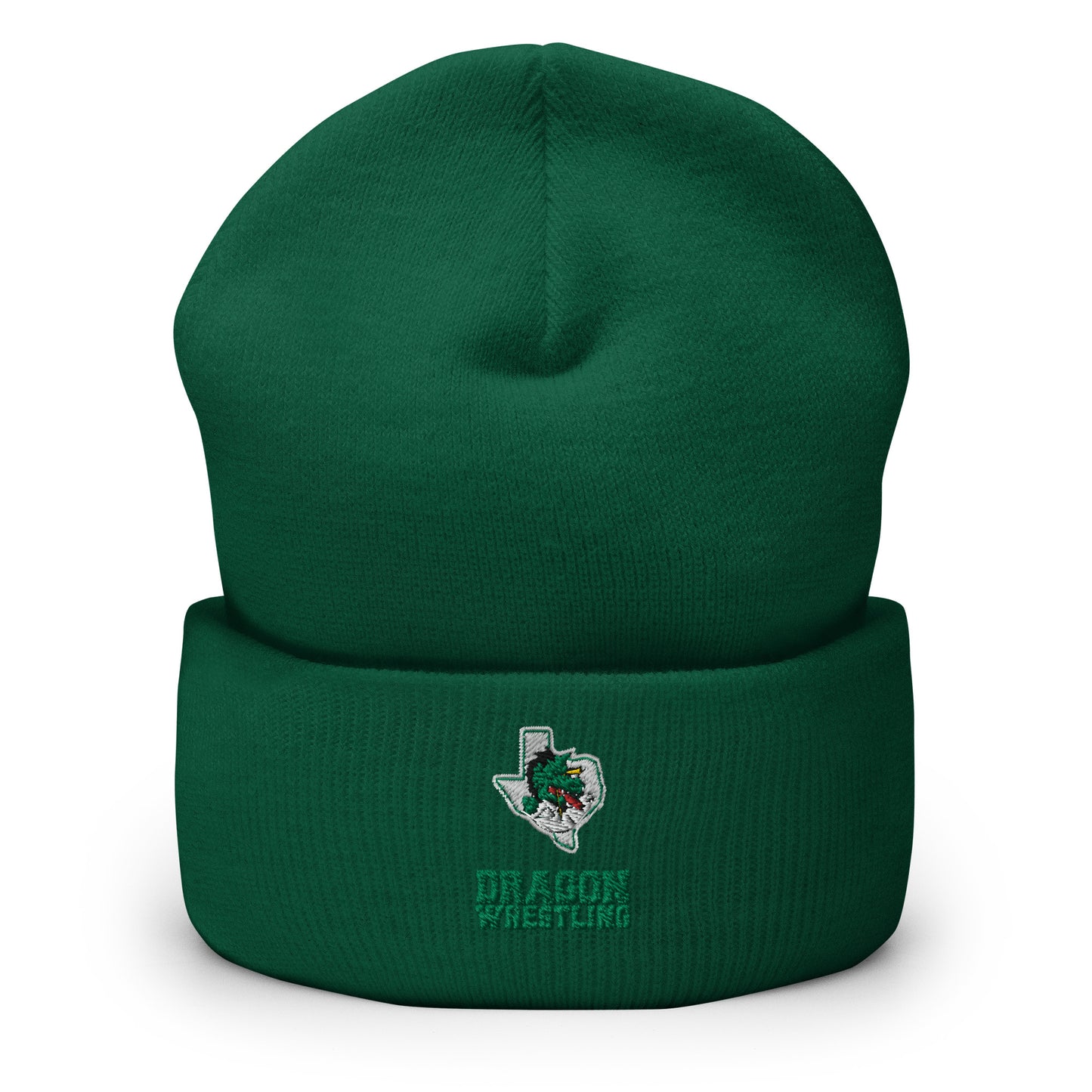 Dragon Wrestling Cuffed Beanie (Embroidered)