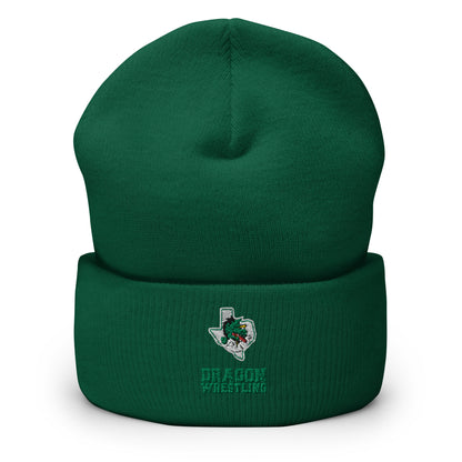 Dragon Wrestling Cuffed Beanie (Embroidered)