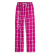 Wrestling Life Flannel Plaid Pant for Women