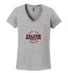 Falcon Wrestling Pride V-Neck T-Shirt (Women's Cut)