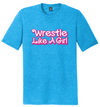 Wrestle Like A Girl in Barbie Font