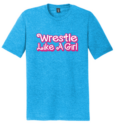 Wrestle Like A Girl in Barbie Font