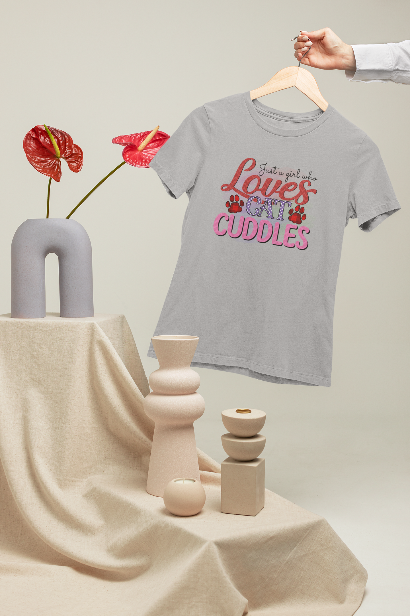 Just A Girl Who Loves Cat Cuddles Design 2