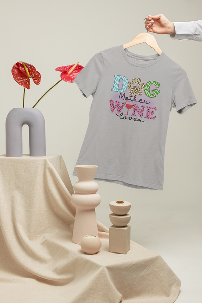 Dog Mother, Wine Lover Design 1