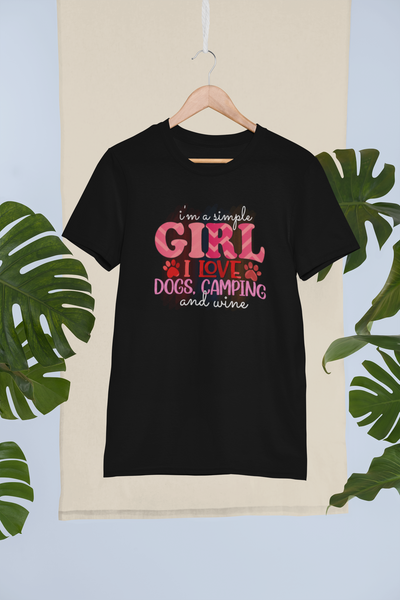I Love Dogs, Camping And Wine