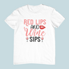 Red Lips & Wine Sips Design 2