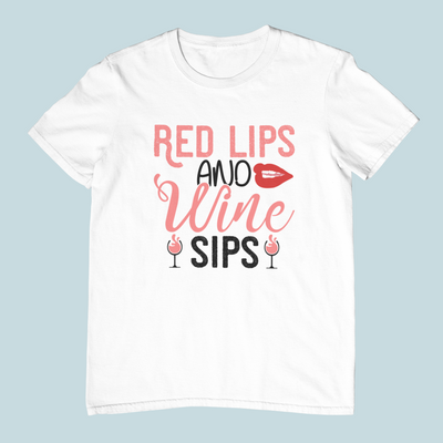 Red Lips & Wine Sips Design 2