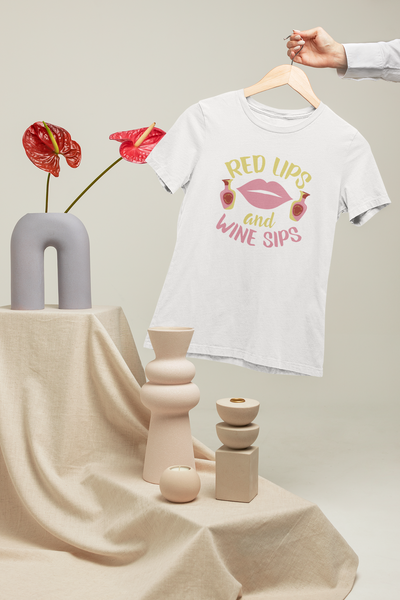 Red Lips & Wine Sips Design 4