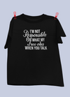 I Am Not Responsible For What My Face Does Design 2