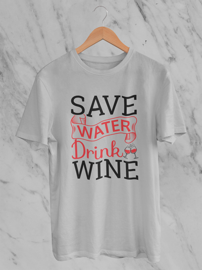 Save Water, Drink Wine Design 2