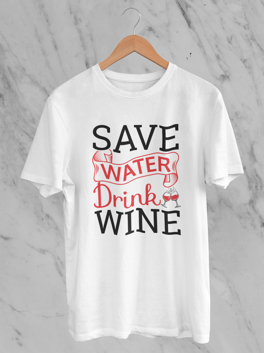 Save Water, Drink Wine Design 2