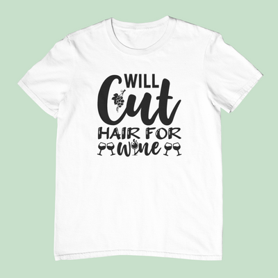 Will Cut Hair For Wine Design 2