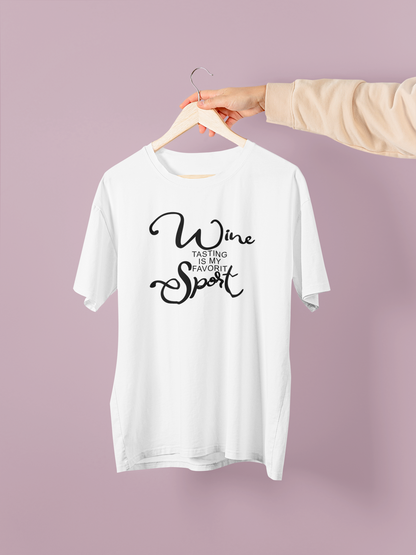 Wine Tasting Is My Favorite Sport Design 1