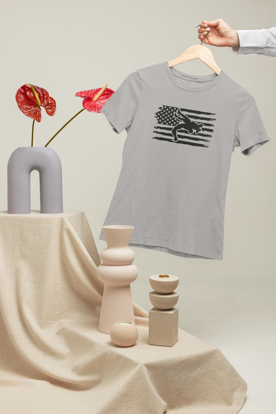 American Flag with Wrestler Design 3