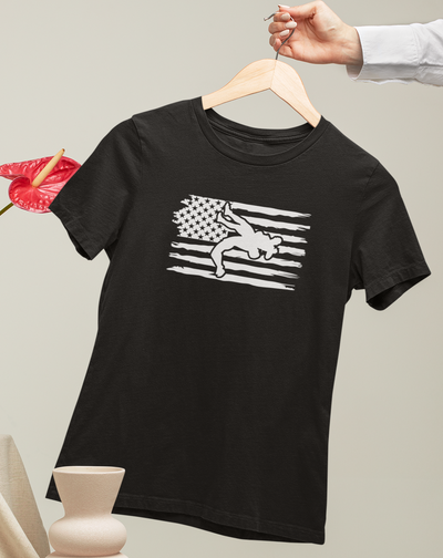 American Flag with Wrestler Design 3