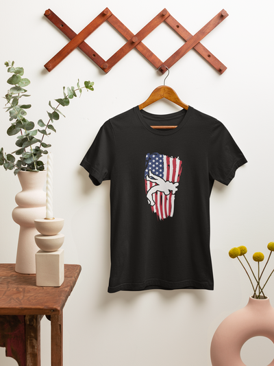 American Flag with Wrestler Design 2