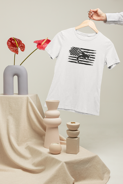 American Flag with Wrestler Design 3