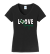 Dragon Wrestling Love V-Neck T-Shirt (Women's Cut)