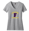 Falcon Wrestling "F"  V-Neck T-Shirt (Women's Cut)